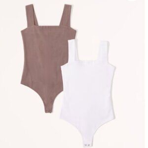 ABERCROMBIE M SOFT SEAMLESS BODY SUIT W/SNAP  NWT